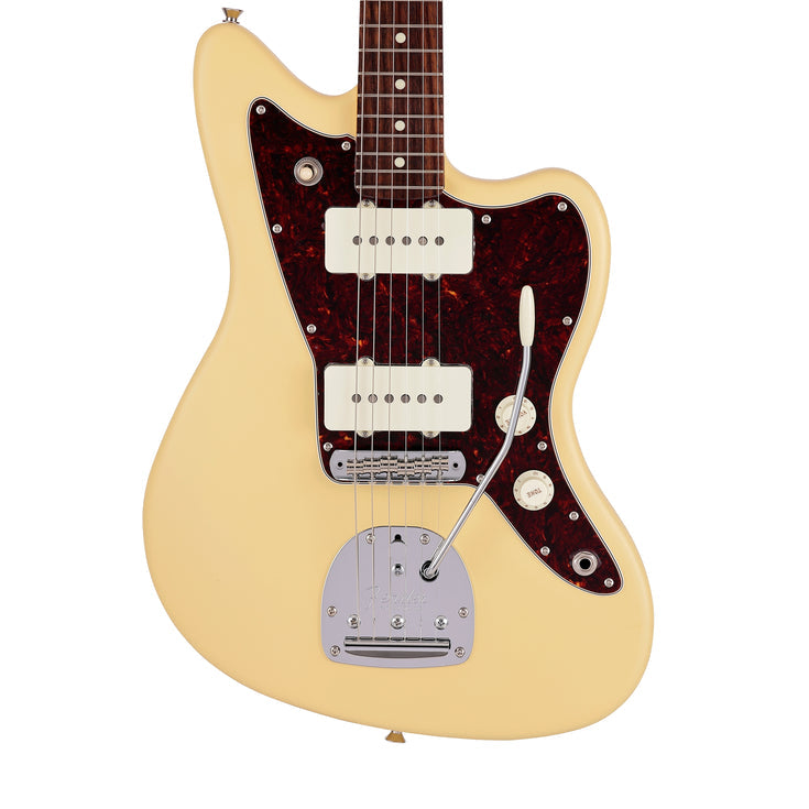 Fender Japan Junior Collection Jazzmaster Electric Guitar, RW FB, Satin Vintage White |  FENDER |  ELECTRIC GUITAR |  Zoso Music