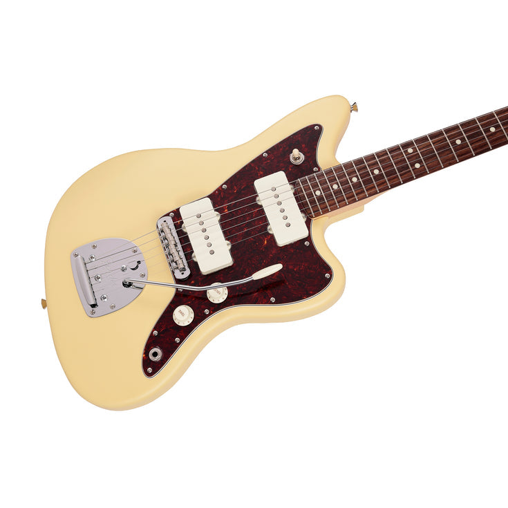 Fender Japan Junior Collection Jazzmaster Electric Guitar, RW FB, Satin Vintage White |  FENDER |  ELECTRIC GUITAR |  Zoso Music