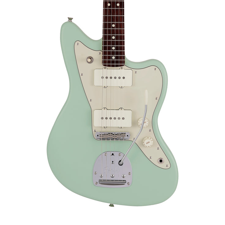 Fender Japan Junior Collection Jazzmaster Electric Guitar, RW FB, Satin Surf Green |  FENDER |  ELECTRIC GUITAR |  Zoso Music