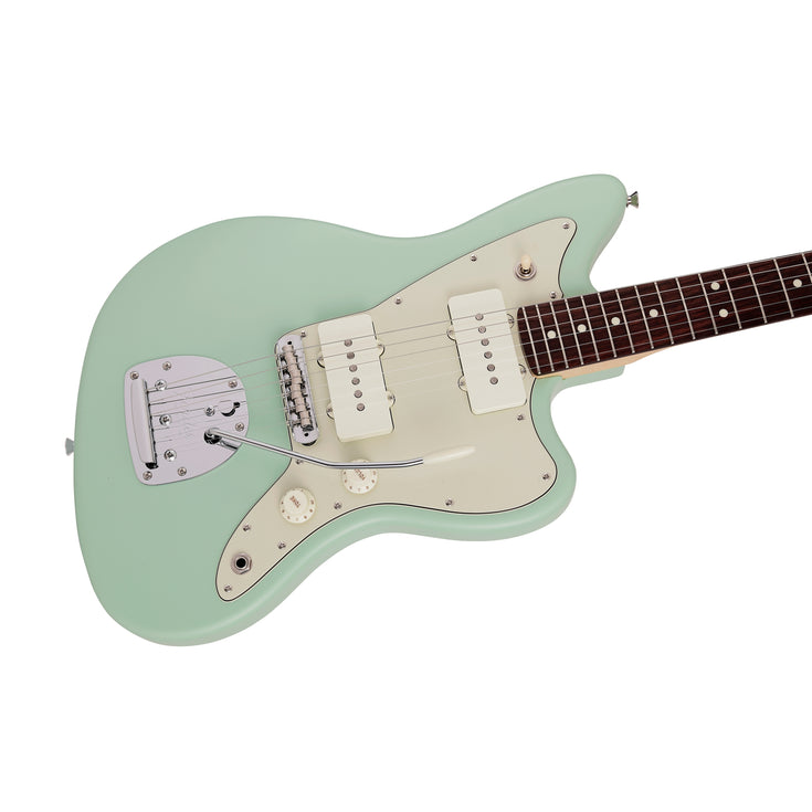 Fender Japan Junior Collection Jazzmaster Electric Guitar, RW FB, Satin Surf Green |  FENDER |  ELECTRIC GUITAR |  Zoso Music