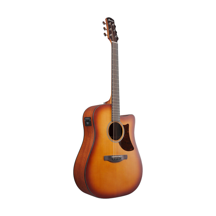 Ibanez AAD50CE-LBS Advanced Acoustic Series Acoustic Electric Guitar, Light Brown Sunburst Low Gloss