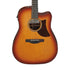 Ibanez AAD50CE-LBS Advanced Acoustic Series Acoustic Electric Guitar, Light Brown Sunburst Low Gloss |  IBANEZ |  ACOUSTIC GUITAR |  Zoso Music