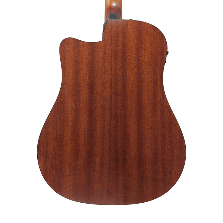 Ibanez AAD50CE-LBS Advanced Acoustic Series Acoustic Electric Guitar, Light Brown Sunburst Low Gloss