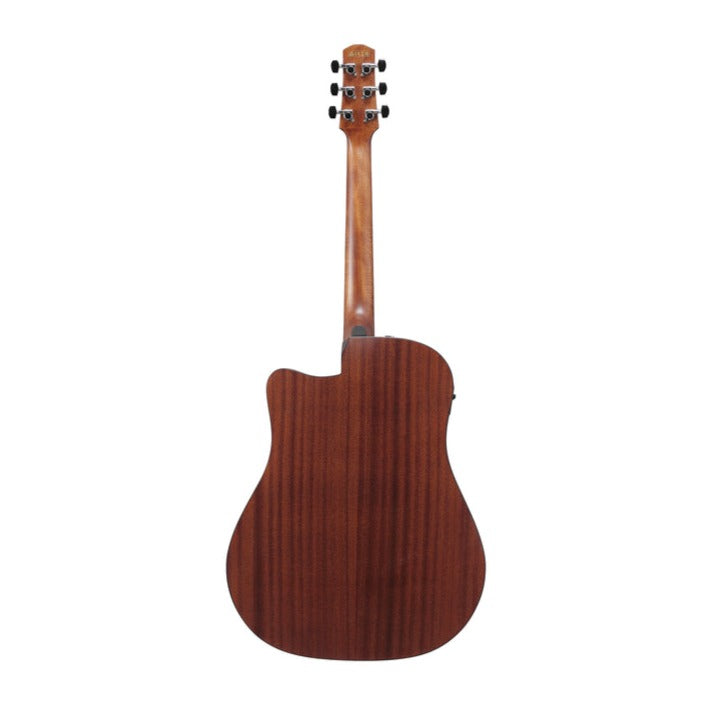 Ibanez AAD50CE-TCB Advanced Acoustic Series Acoustic Electric Guitar, Transparent Charcoal Burst Low Gloss