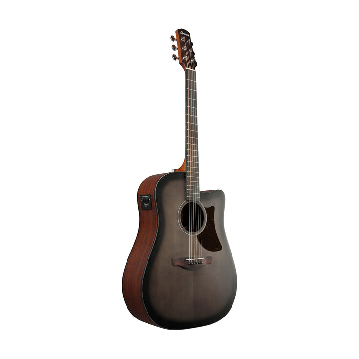 Ibanez AAD50CE-TCB Advanced Acoustic Series Acoustic Electric Guitar, Transparent Charcoal Burst Low Gloss