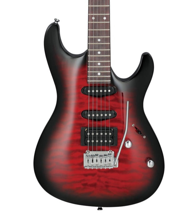 Ibanez GIO GSA60QA TRB Electric Guitar, Transparent Red Burst |  IBANEZ |  ELECTRIC GUITAR |  Zoso Music