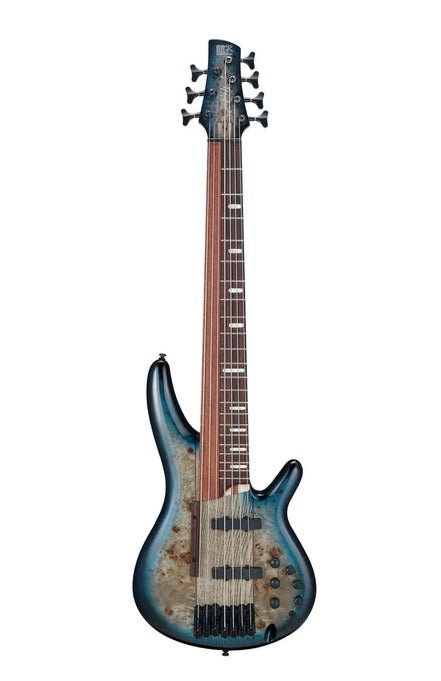 Ibanez Sras7-cbs 7-string Fretless/fretted Electric Bass Guitar, Cosmic Blue Starburst |  IBANEZ |  BASS GUITAR |  Zoso Music
