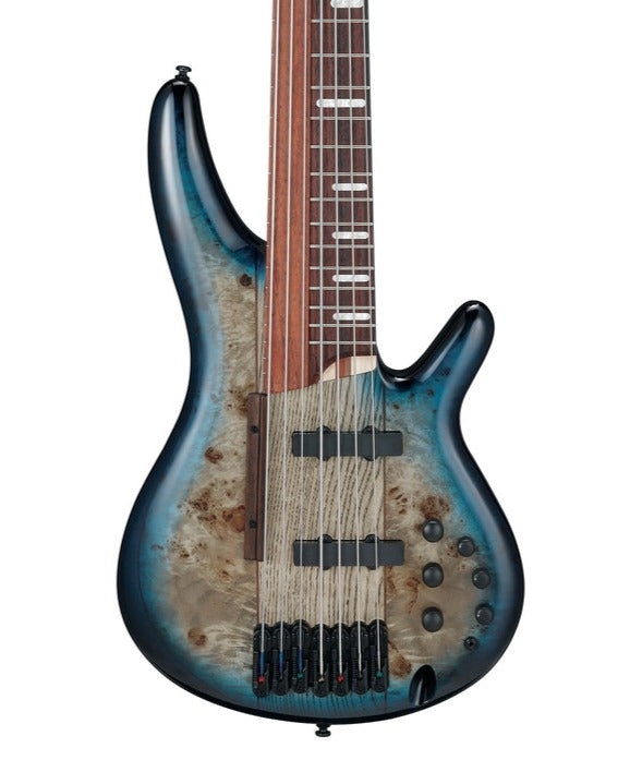 Ibanez Sras7-cbs 7-string Fretless/fretted Electric Bass Guitar, Cosmic Blue Starburst |  IBANEZ |  BASS GUITAR |  Zoso Music