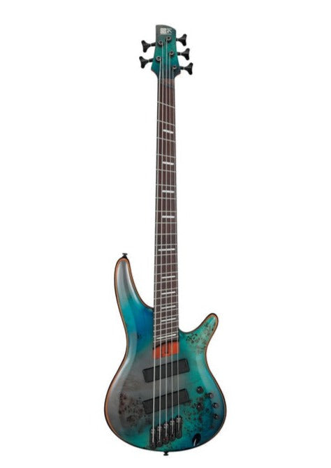 Ibanez Srms805-tsr 5-string Electric Bass Guitar, Tropical Seafloor