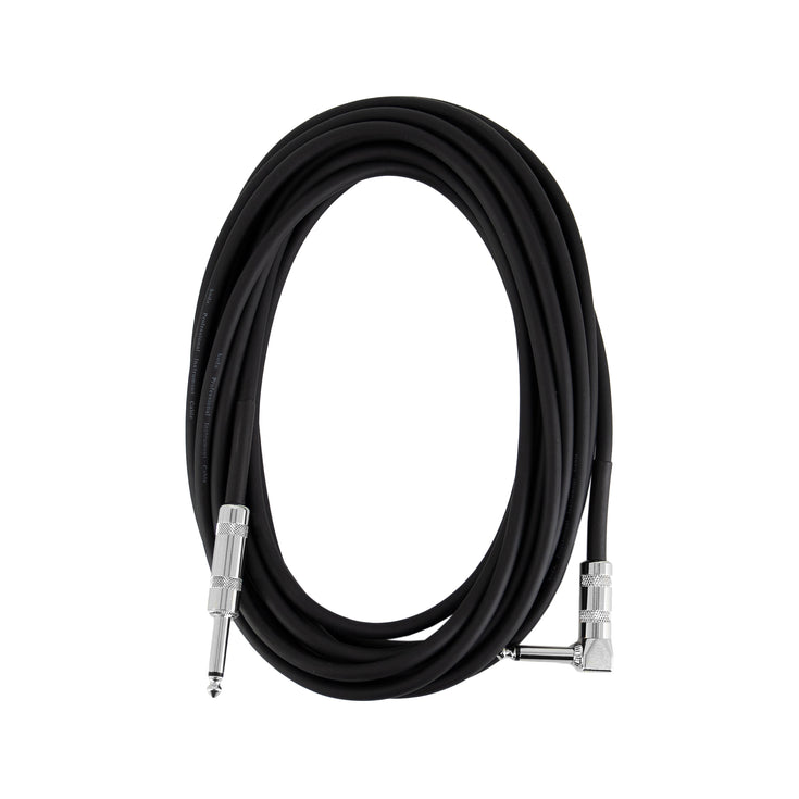 koda essential KIC20RA Straight-Angled Instrument Cable, 20ft, Black