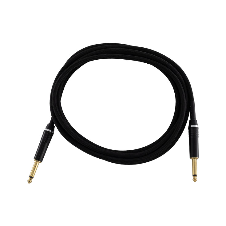 koda plus KIC10TW Straight-Straight Instrument Cable, 10ft, Black Tweed