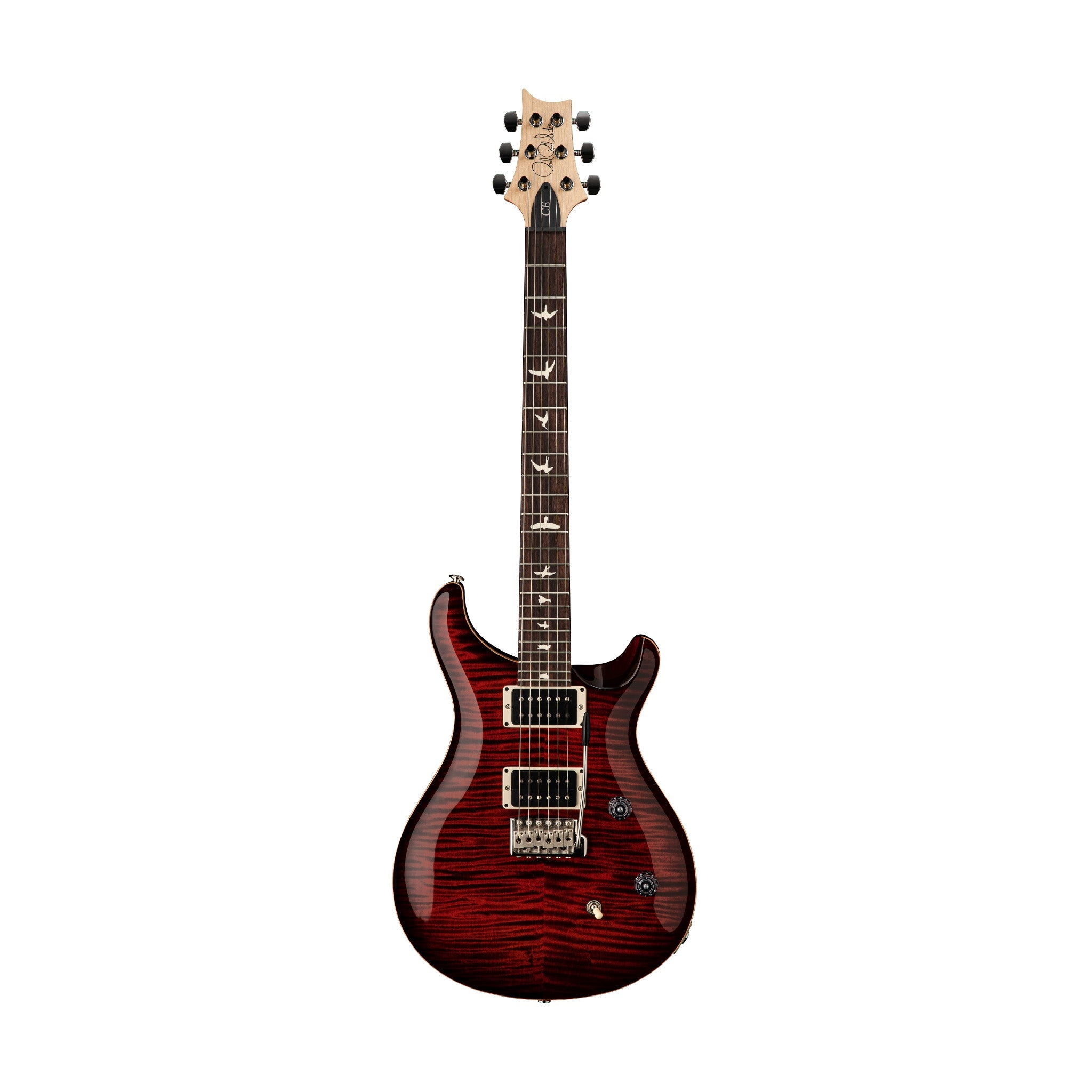 PRS CE24 Fire Red Burst Front - Zoso Muisc