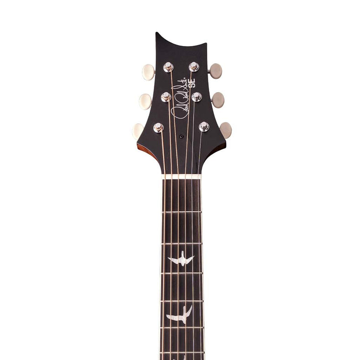 PRS SE Parlor P20 Acoustic Guitar w/Bag, Black Satin Top |  PRS |  ACOUSTIC GUITAR |  Zoso Music