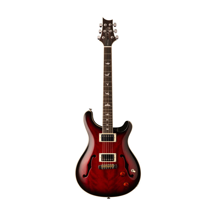 PRS SE Hollowbody Standard Electric Guitar w/Case, Fire Red |  PRS |  ELECTRIC GUITAR |  Zoso Music