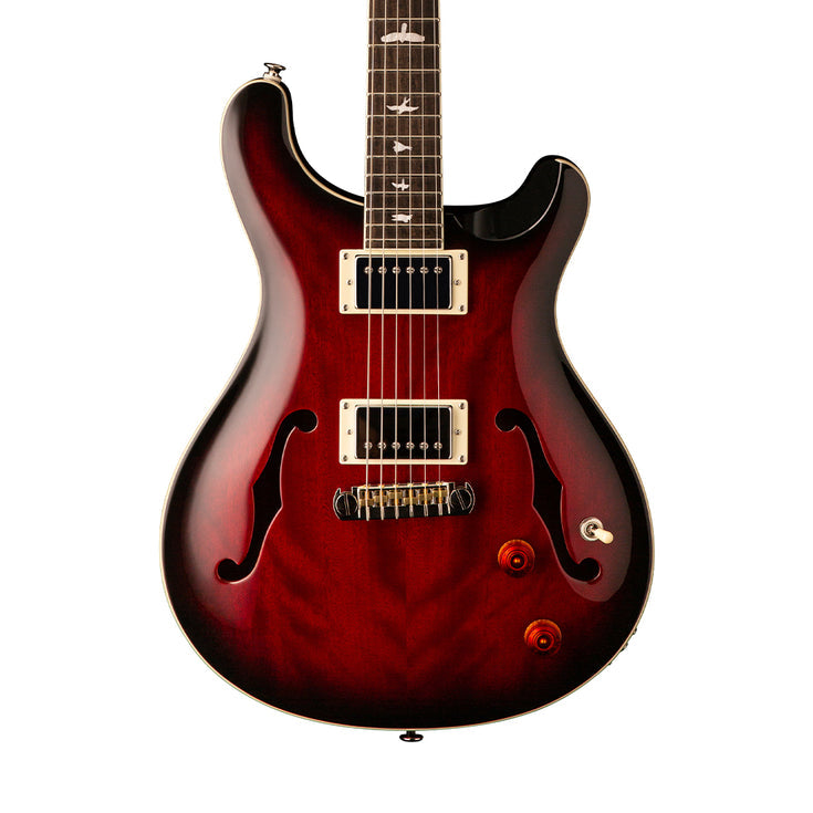 PRS SE Hollowbody Standard Electric Guitar w/Case, Fire Red |  PRS |  ELECTRIC GUITAR |  Zoso Music