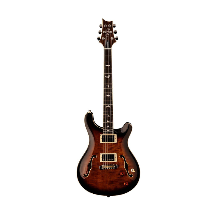 PRS SE Hollowbody II Electric Guitar w/Case, Black Gold Sunburst |  PRS |  ELECTRIC GUITAR |  Zoso Music