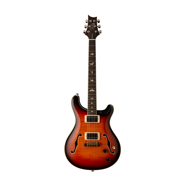 PRS SE Hollowbody II Electric Guitar w/Case, Tri-Color Sunburst