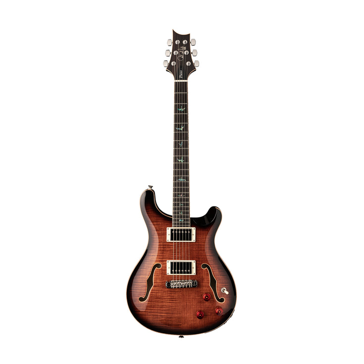 PRS SE Hollowbody II Piezo Electric Guitar w/Case, Black Gold Burst |  PRS |  ELECTRIC GUITAR |  Zoso Music