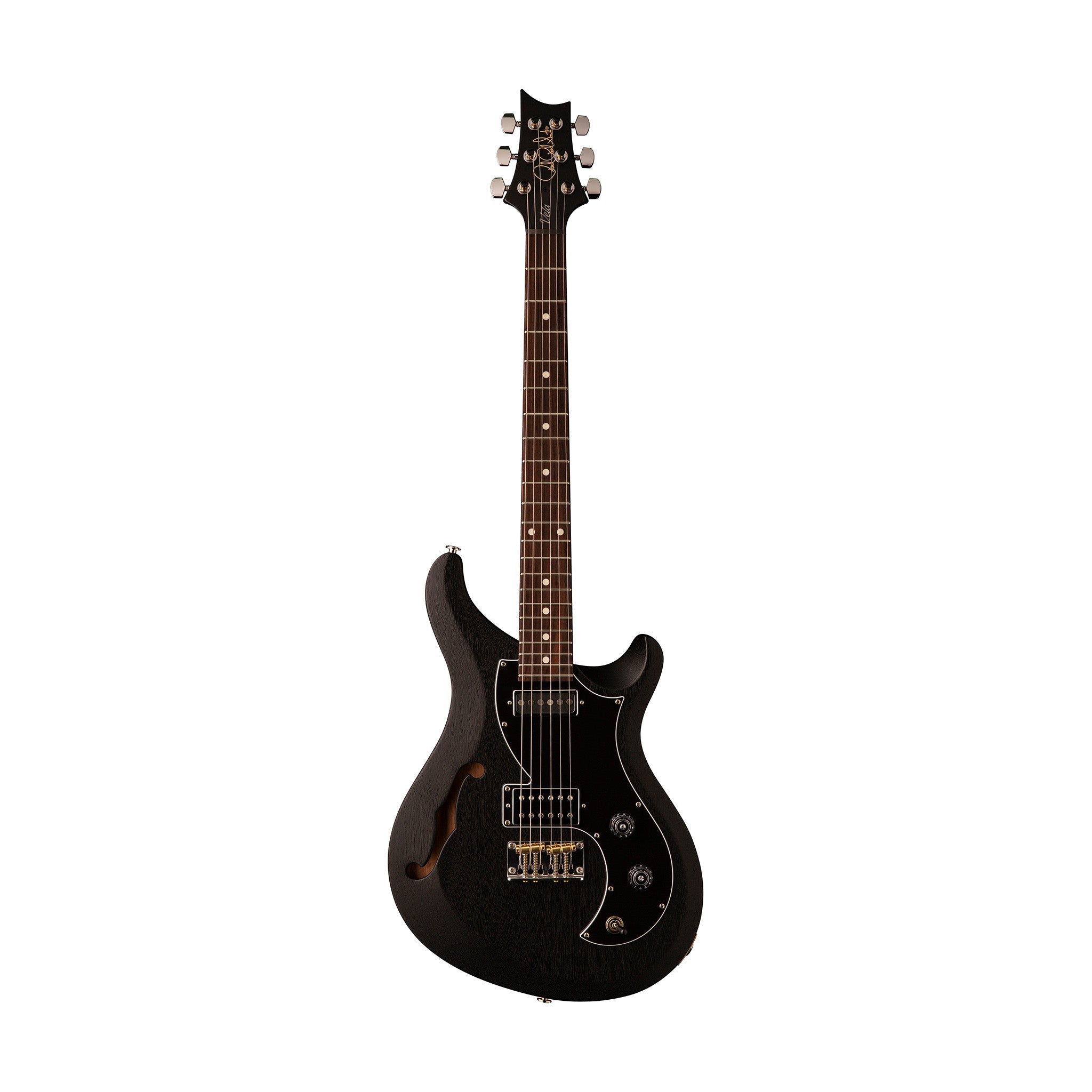 PRS S2 Vela Satin Semi-Hollow Electric Guitar w/Bag, Charcoal