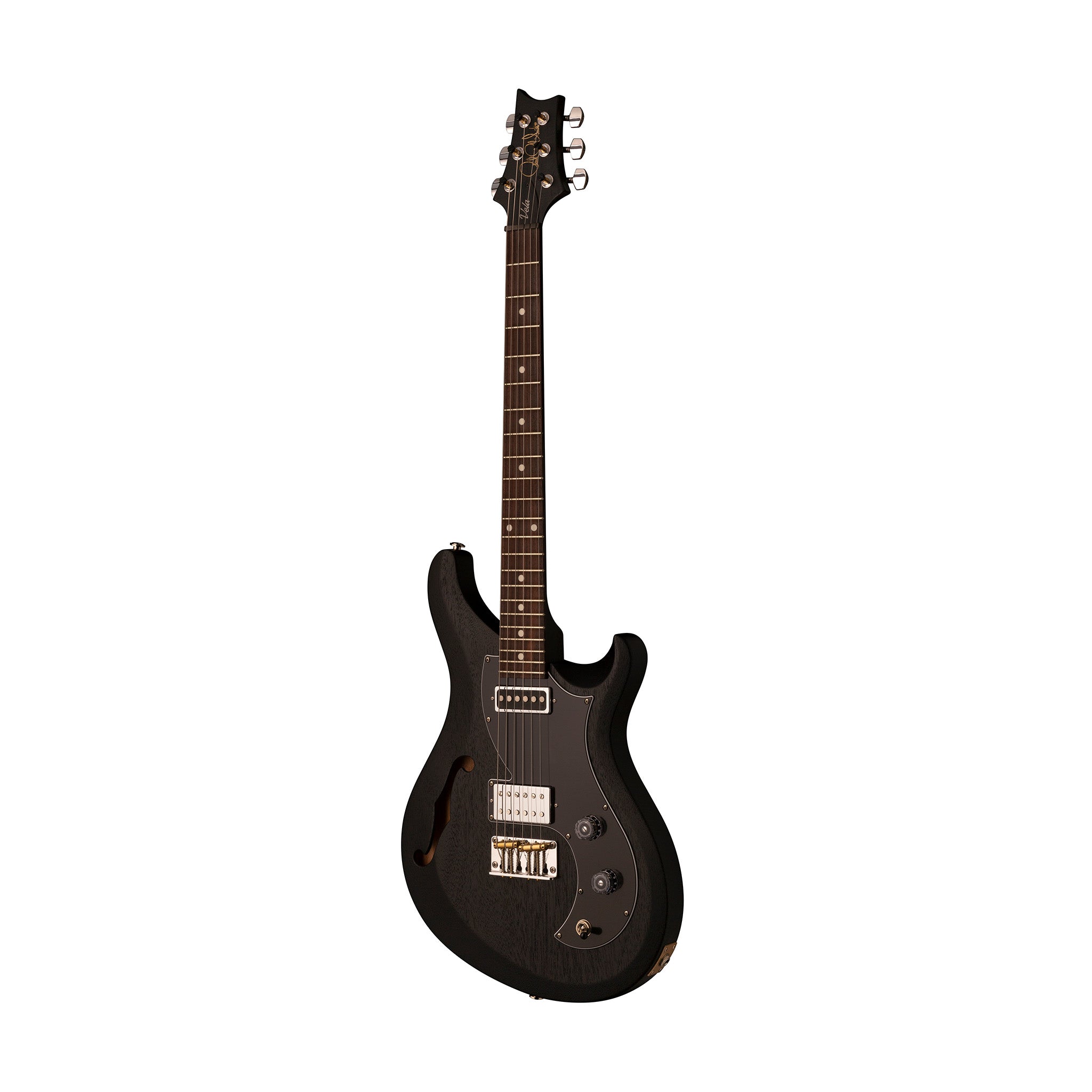PRS S2 Vela Satin Semi-Hollow Electric Guitar w/Bag, Charcoal