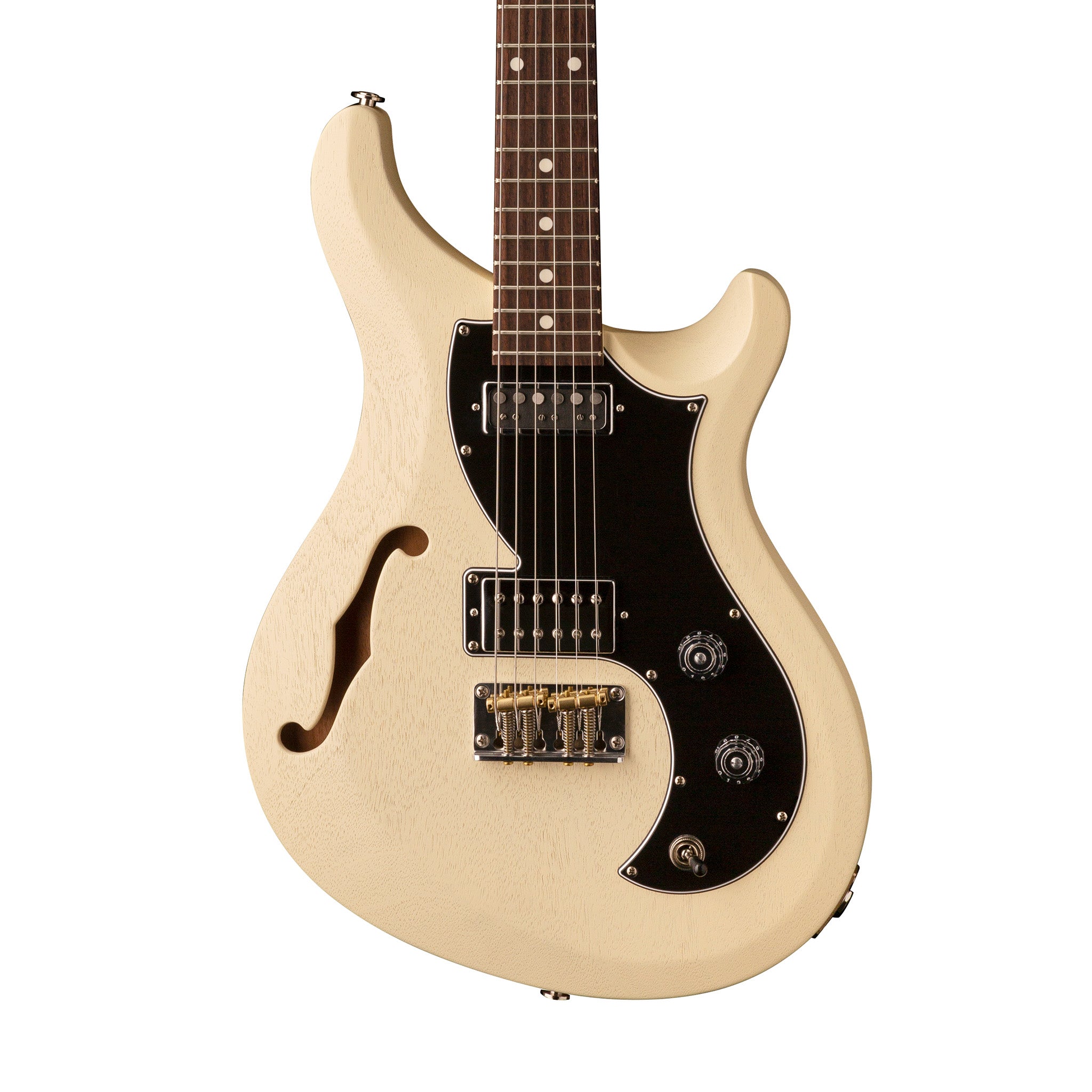 PRS S2 Vela Satin Semi-Hollow Electric Guitar w/Bag, Antique White |  PRS |  ELECTRIC GUITAR |  Zoso Music