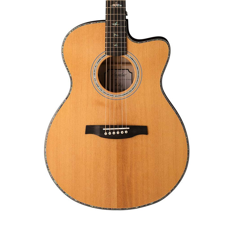 PRS SE A50E Angelus Hollow Body Acoustic-Electric Guitar, Black Gold Burst