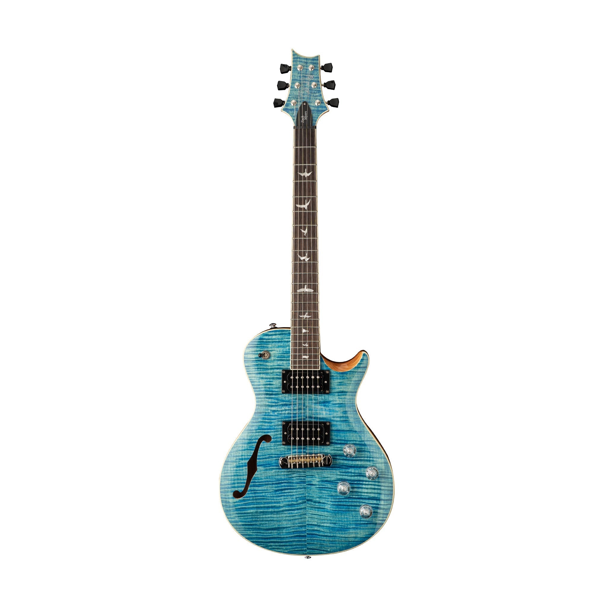 PRS SE Zach Myers 594 Semi-hollow Electric Guitar, Myers Blue |  PRS |  ELECTRIC GUITAR |  Zoso Music