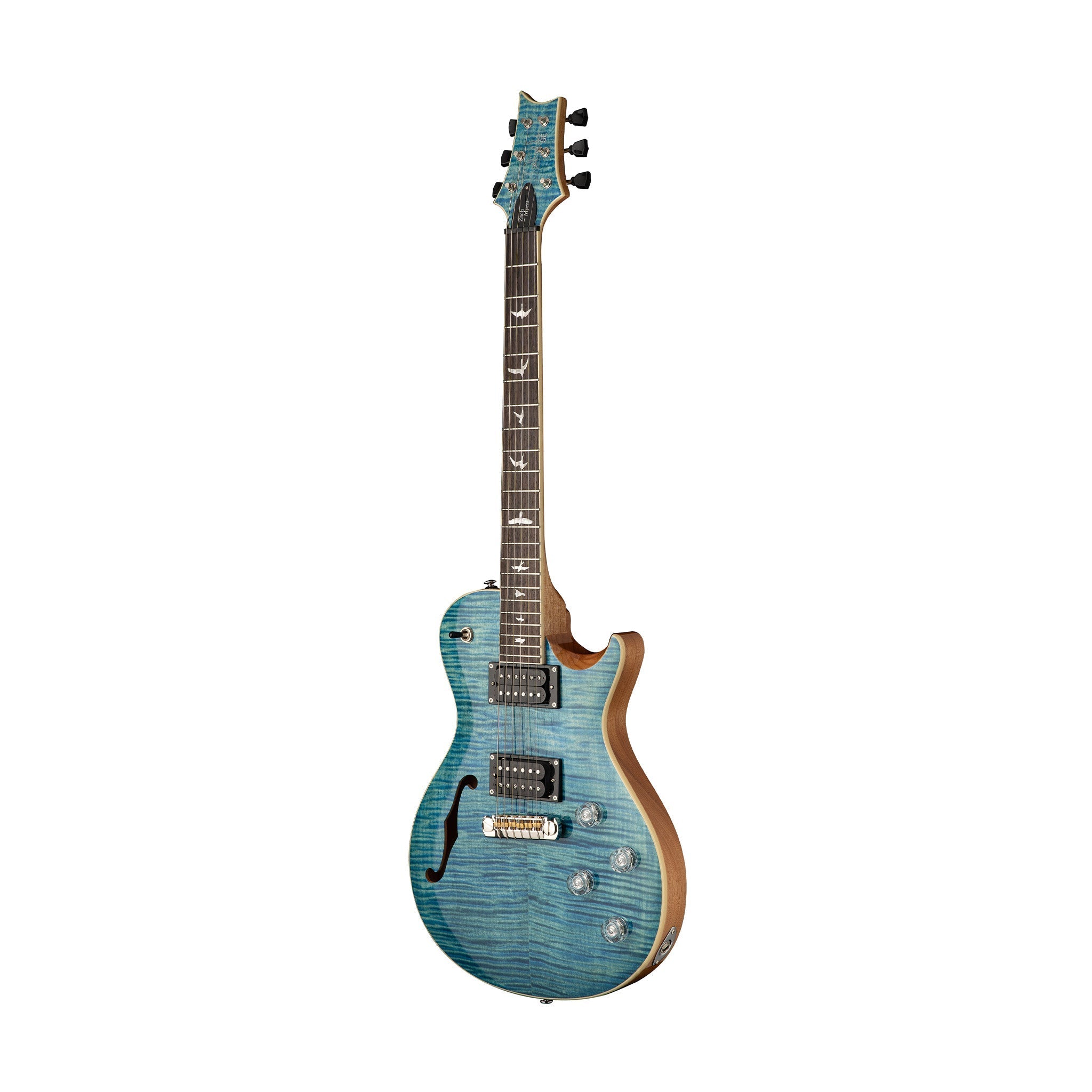 PRS SE Zach Myers 594 Semi-hollow Electric Guitar, Myers Blue |  PRS |  ELECTRIC GUITAR |  Zoso Music