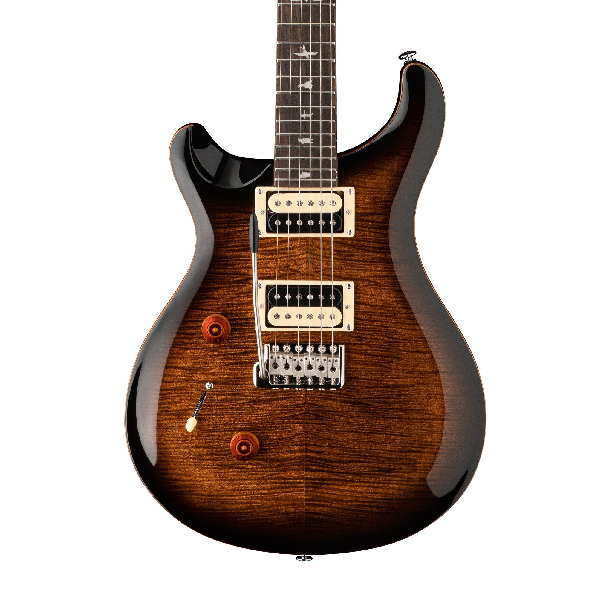 PRS SE Custom 24 Left-handed Electric Guitar, Black Gold Sunburst