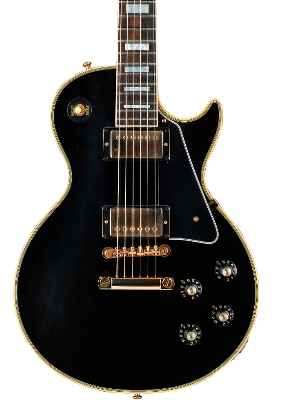 Gibson 1968 Les Paul Custom Reissue Ultra Light Aged Electric Guitar, Ebony