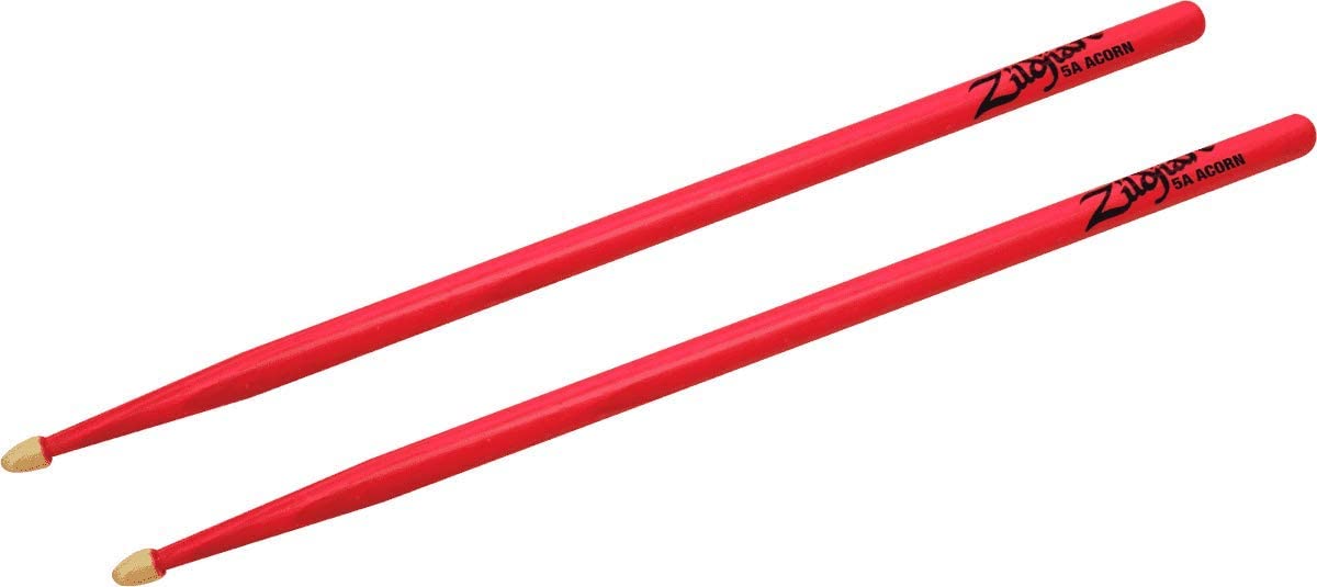 Zildjian Z5AACDGP 5A Acorn Neon Pink Drumsticks |  ZILDJIAN |  DRUMSTICK |  Zoso Music