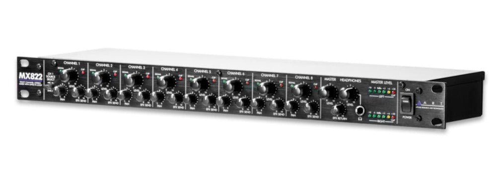 ART MX822 Stereo Rackmount Mixer |  ART PRO AUDIO |  MIXER-ANALOG |  Zoso Music