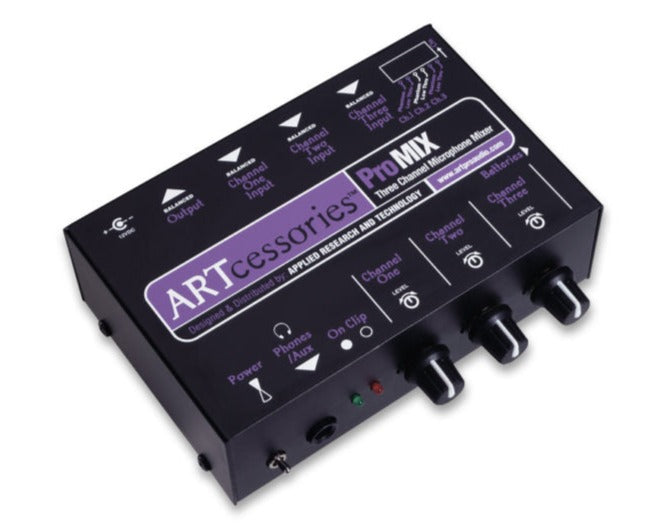 ART ProMIX 3-channel Microphone Mixer |  ART PRO AUDIO |  MIXER-ANALOG |  Zoso Music