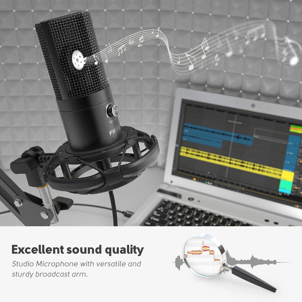 FIFINE T669 USB CONDENSER MICROPHONE KIT, FIFINE, CONDENSER MICROPHONE, fifine-microphone-t669, ZOSO MUSIC SDN BHD
