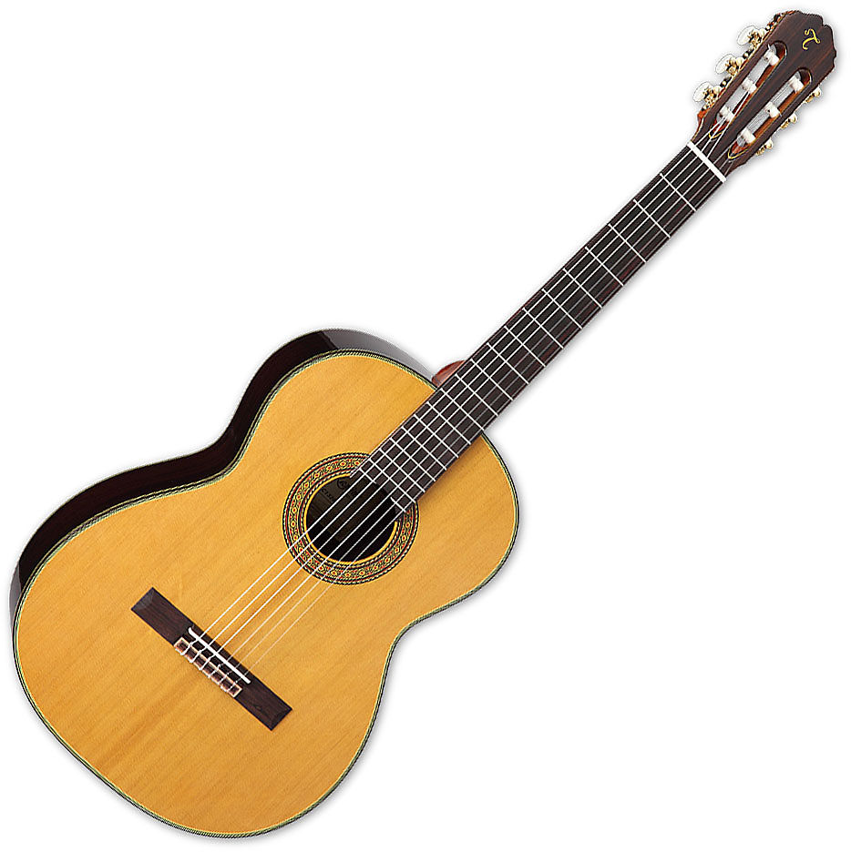 Takamine C132S Classical Guitar, Nylon String, Natural Gloss with GC S Case (Made In Japan)