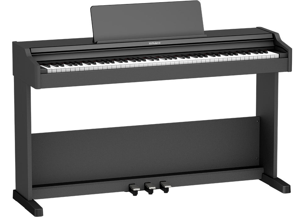 Roland RP107 Digital Piano with FREE RH-5 Headphone and Piano Bench - Black |  ROLAND |  PIANO-DIGITAL |  Zoso Music