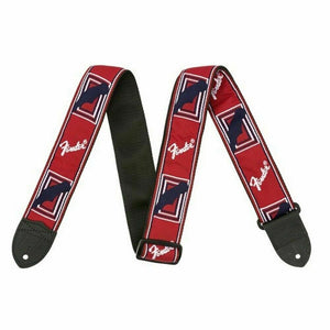 Fender 2 Inch Monogrammed Strap - Red/White/Blue, FENDER, STRAP, fender-straps-f03-099-0682-000, ZOSO MUSIC SDN BHD