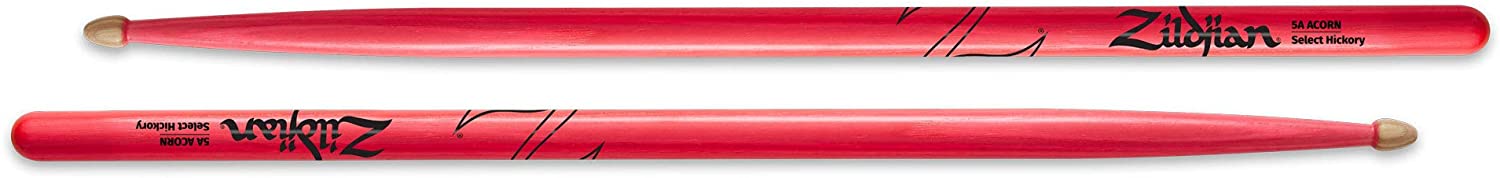 Zildjian Z5AACDGP 5A Acorn Neon Pink Drumsticks |  ZILDJIAN |  DRUMSTICK |  Zoso Music