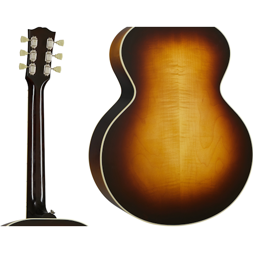 Gibson J-185 Original (Left-handed) Acoustic Guitar, Vintage Sunburst