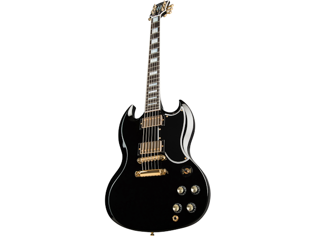 Gibson SG Custom 2-Pickup w/ Ebony Fingerboard Gloss Electric Guitar, Ebony