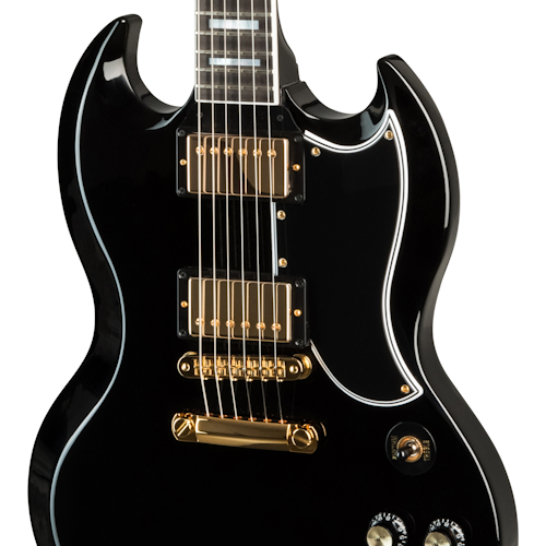 Gibson SG Custom 2-Pickup w/ Ebony Fingerboard Gloss Electric Guitar, Ebony