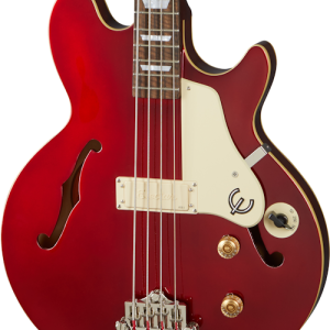 Epiphone EBJCSBUNH1 Jack Casady Semi Hollowbody Electric Bass - Sparkling Burgundy ( FREE Gator GBE-BASS Gig Bag )