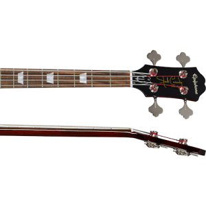 Epiphone EBJCSBUNH1 Jack Casady Semi Hollowbody Electric Bass - Sparkling Burgundy ( FREE Gator GBE-BASS Gig Bag )