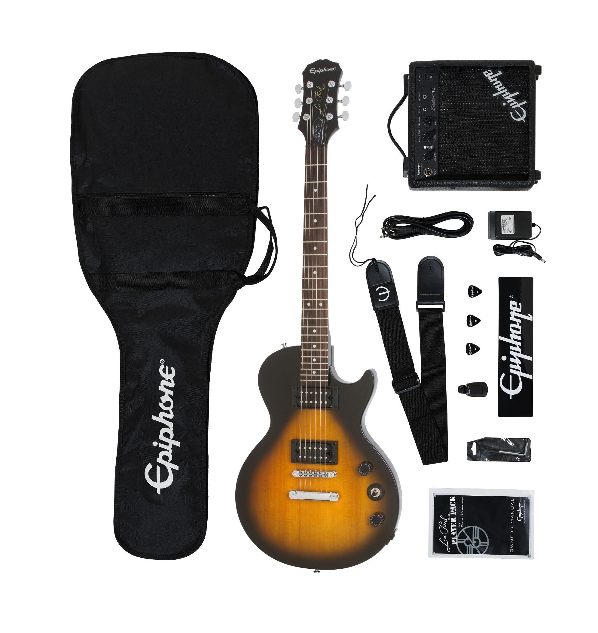 Epiphone PPEG-EGL1VSCH1 Les Paul Player Pack 120V Vintage Sunburst
