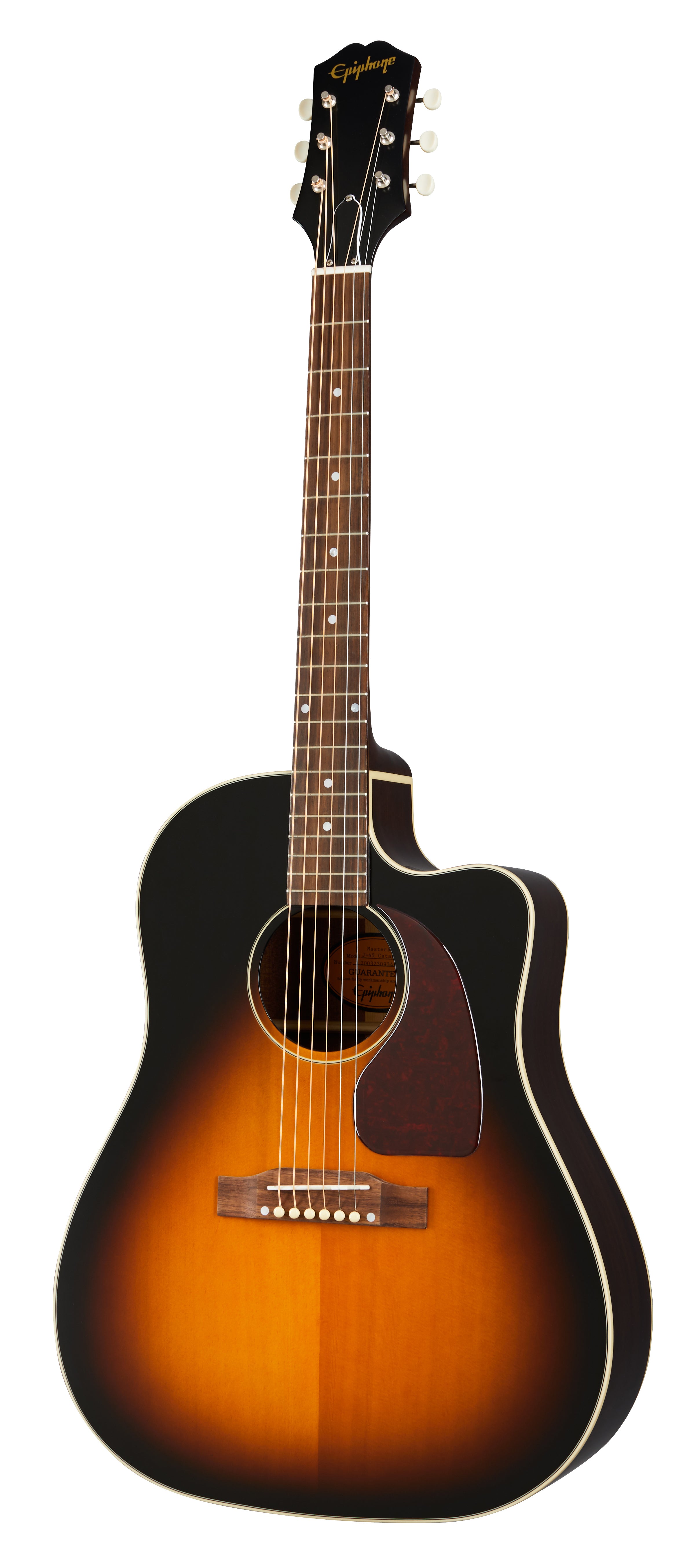 Epiphone IGMTJ45CAVSNH1 J-45 EC (All Solid Wood; Fishman Presys-II-II) Aged Vintage Sunburst Gloss