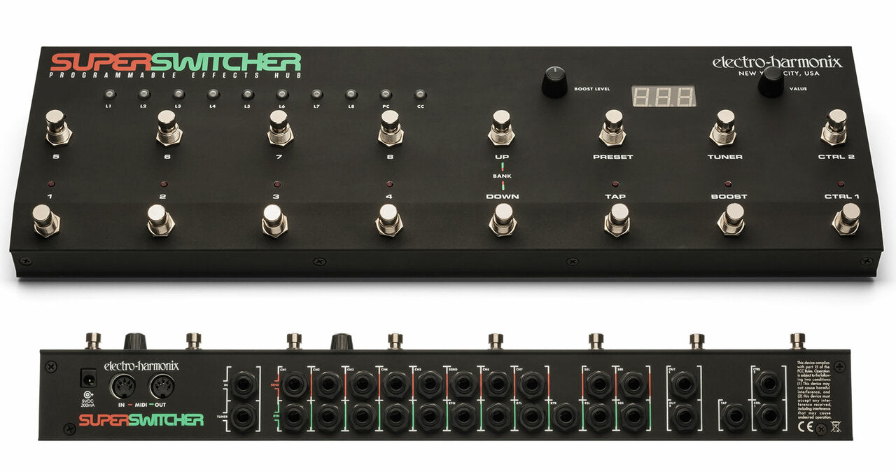 Electro-Harmonix Super Switcher Programmable Effects Hub | ELECTRO-HARMONIX , Zoso Music