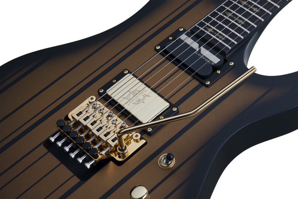 SCHECTER ELECTRIC GUITAR SYNYSTER CUSTOM S SUSTAINIAC FR SATIN GOLD BURST (1743) MADE IN KOREA, SCHECTER, ELECTRIC GUITAR, schecter-electric-guitar-syncustoms-sgb, ZOSO MUSIC SDN BHD