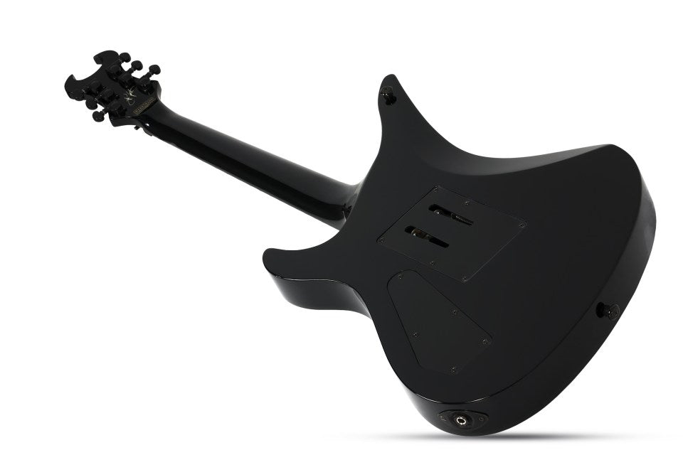 SCHECTER ELECTRIC GUITAR SYNYSTER CUSTOM GLOSS BLACK W/ SILVER PINSTRIPE (1740) MADE IN KOREA, SCHECTER, ELECTRIC GUITAR, schecter-electric-guitar-syncustom-gbsp, ZOSO MUSIC SDN BHD