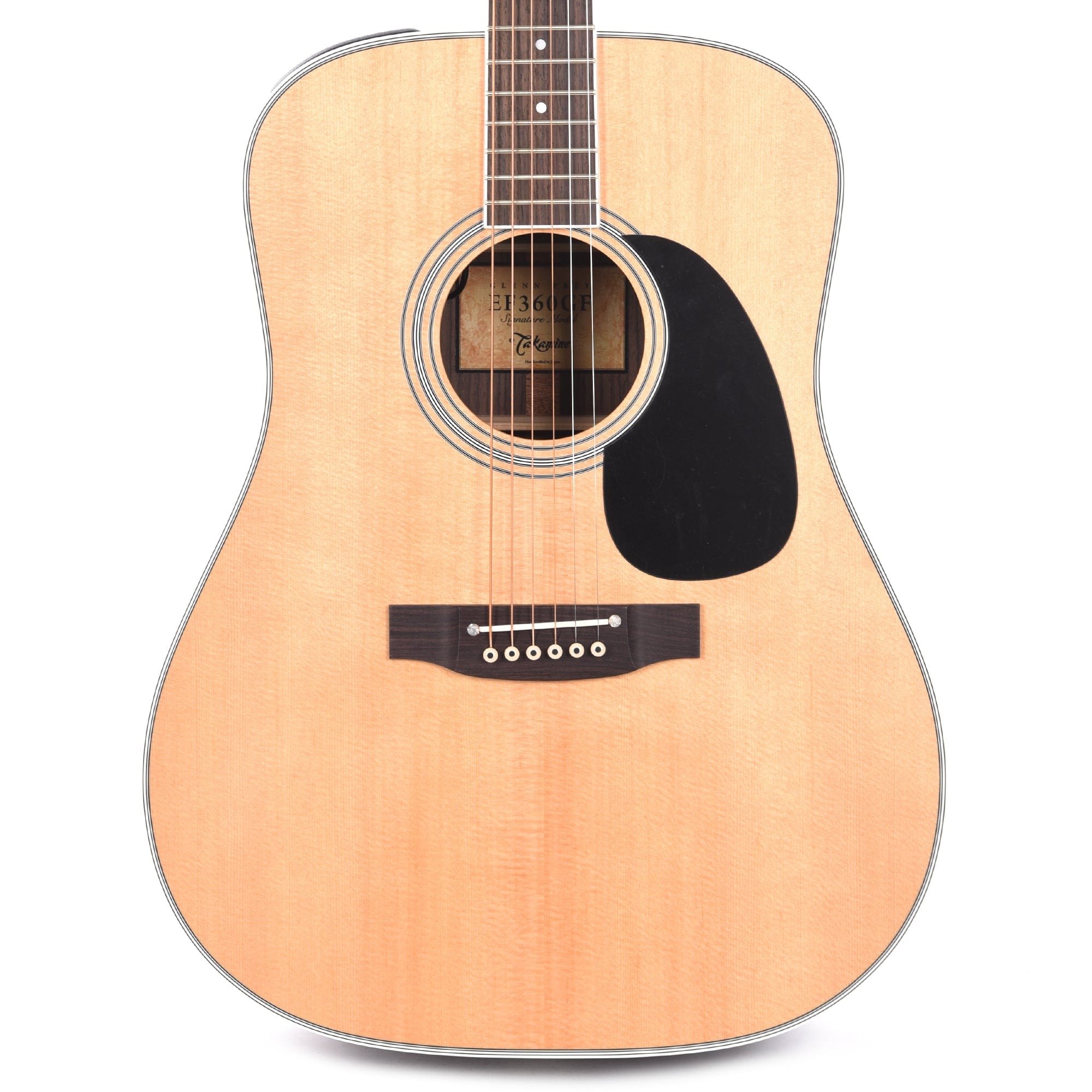 TAKAMINE PRO SERIES EF360GF ACOUSTIC-ELECTRIC GLEN FREY SIGNATURE DREADNOUGHT, CT4B II PREAMP WITH CASE, MADE IN JAPAN
