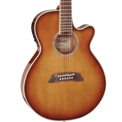 TAKAMINE TSP138CTB PRO SERIES THINLINE FX CUTAWAY ACOUSTIC-ELECTRIC GUITAR, CT-3N PREAMP & SEMI-HARD CASE (MADE IN JAPAN)